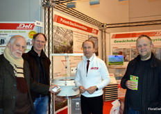 Helge Martin Doll talking to some clients. Chaim Edelman with Agam, Bernd Schell with Schell and Gerrit Miedema with Dr Ten.